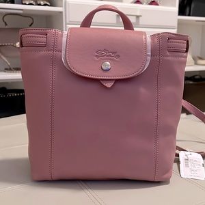 NWT - Longchamp Le Pilage XS Leather Backpack Blush